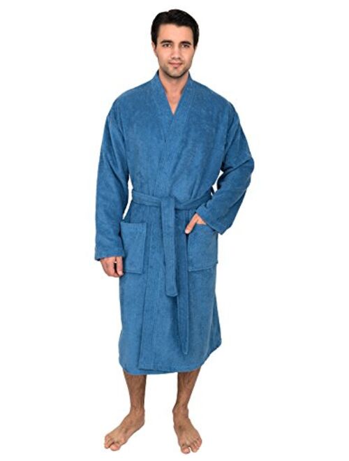 TowelSelections Mens Luxury Robe, Turkish Cotton Terry Kimono Soft Bathrobe