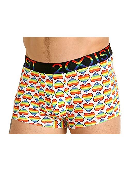 2(X)IST Men's Pride Cotton Stretch No Show Trunk