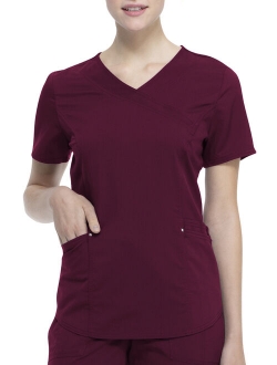 Scrubstar Women's Fashion Premium Ultimate Mock Wrap Scrub Top