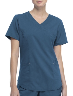 Scrubstar Women's Fashion Premium Ultimate Mock Wrap Scrub Top