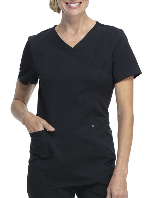 Scrubstar Women's Fashion Premium Ultimate Mock Wrap Scrub Top