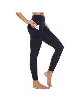 Yoga Pants with Pockets for Women High Waist Tummy Control Leggings 4 Way Stretch Workout Pants