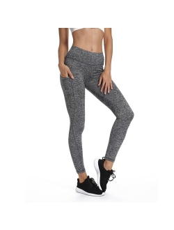 Yoga Pants with Pockets for Women High Waist Tummy Control Leggings 4 Way Stretch Workout Pants