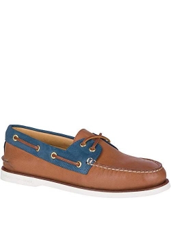 Men's Gold a/O 2-Eye Roustabout Boat Shoes