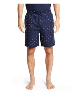 Men's Cotton Sailboat-Print Pajama Shorts