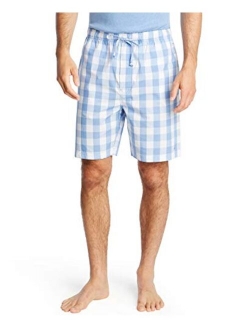 Men's Cotton Sailboat-Print Pajama Shorts