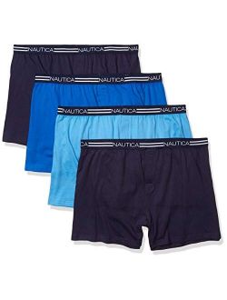 Nautica Men's 3-Pack Classic Underwear Cotton Stretch Boxer Brief 