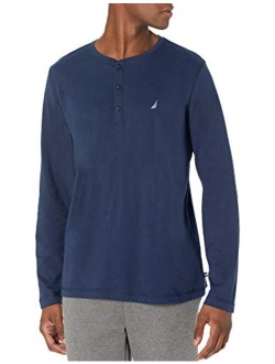 Men's Long Sleeve Henley Pajama Top