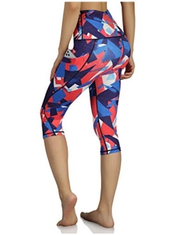 ODODOS High Waisted Pattern Leggings, Butt Lifting Leggings , Workout Yoga Pants with Pockets