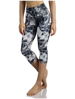 ODODOS High Waisted Pattern Leggings, Butt Lifting Leggings , Workout Yoga Pants with Pockets