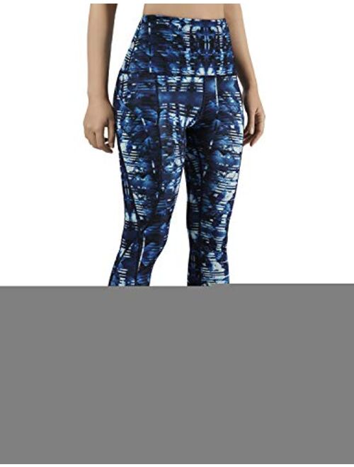 ODODOS High Waisted Pattern Leggings, Butt Lifting Leggings , Workout Yoga Pants with Pockets