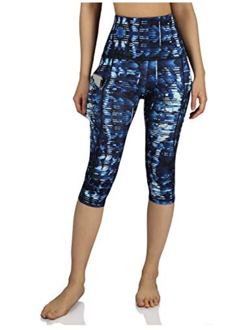 ODODOS High Waisted Pattern Leggings, Butt Lifting Leggings , Workout Yoga Pants with Pockets