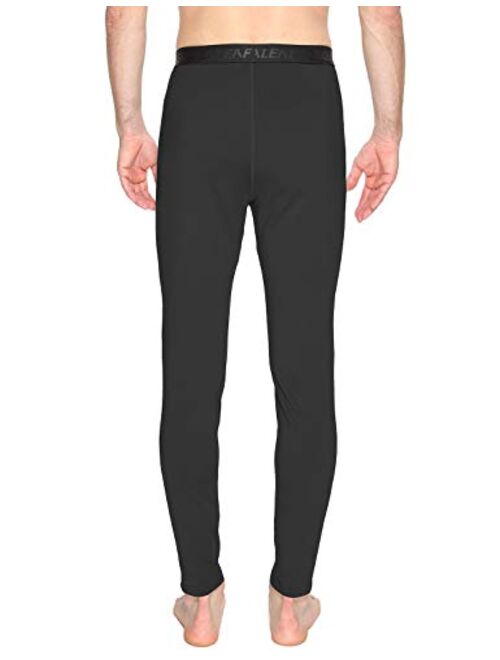 BALEAF Men's Heavyweight Thermal Underwear Pants Fleece Lined Long Johns Baselayer Bottom