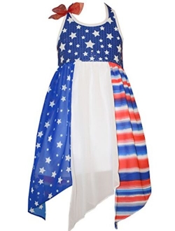 Big Girls Red White Blue Americana 4th July Dress