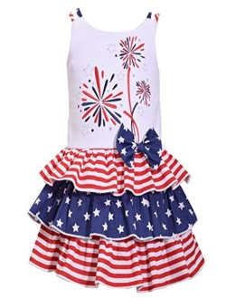 Big Girls Red White Blue Americana 4th July Dress