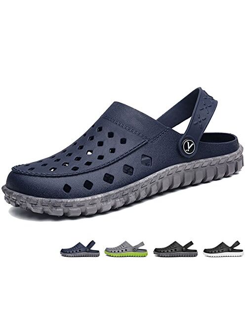 Crocs beister Mens Garden Clogs Mules, Anti-Slip Water Shoes Breathable Sandals Slippers Outdoor, Beach, Shower