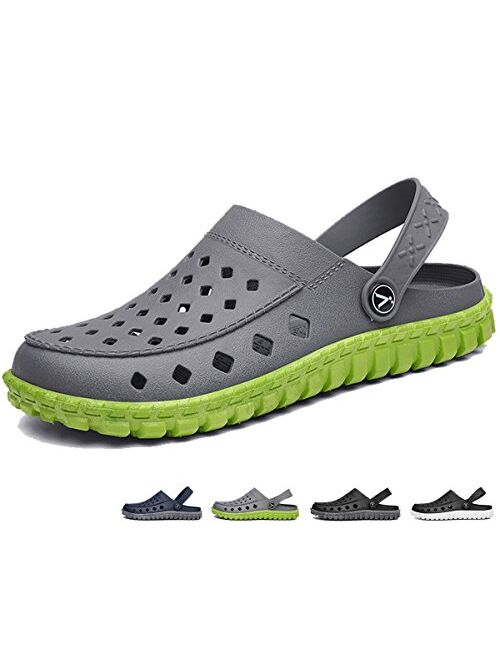 Crocs beister Mens Garden Clogs Mules, Anti-Slip Water Shoes Breathable Sandals Slippers Outdoor, Beach, Shower