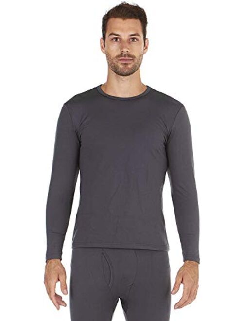 Bodtek Mens Thermal Underwear Shirt Fleece Lined Long Sleeve Baselayer Top