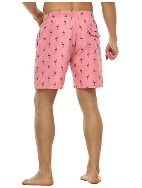 NonweMen'sSwimTrunksRetroQuick Dry SoftWashedFull Liner CasualShorts