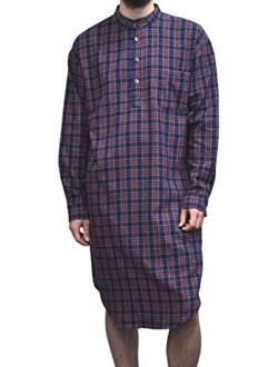 Valley Men's Genuine Irish Cotton Flannel Nightshirt