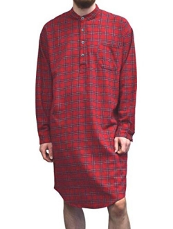 Valley Men's Genuine Irish Cotton Flannel Nightshirt