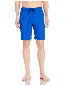 Men's Logo Solid Lap 9" Volley Short Swim Trunk