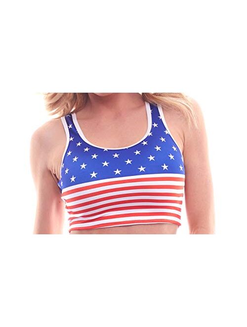 BODYZONE Women's Patriotic Crop Top