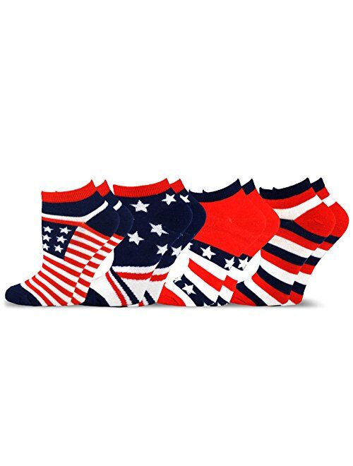 TeeHee American Patriotic Novelty Socks for Men and Women