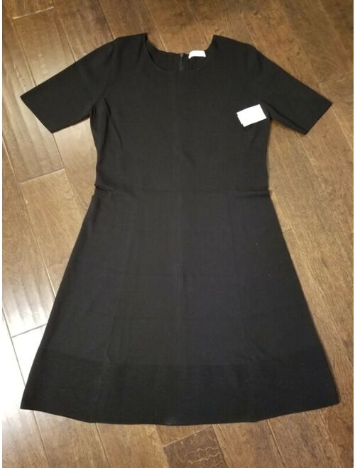 New Women's ST. EMILE Black Short Sleeve Knit Dress size 14