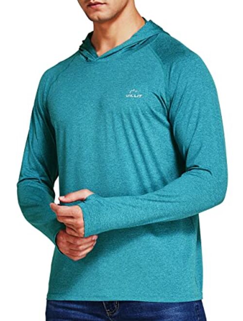 Willit Men's UPF 50+ Sun Protection Hoodie Shirt Long Sleeve SPF Performance Hiking Fishing Shirt Lightweight