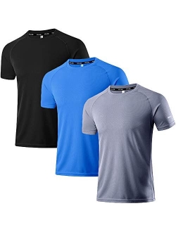 Holure Men's Mesh Quick-Dry Short Sleeve Workout Shirt