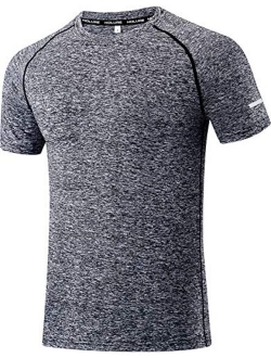 Holure Men's Mesh Quick-Dry Short Sleeve Workout Shirt