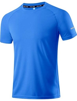 Holure Men's Mesh Quick-Dry Short Sleeve Workout Shirt