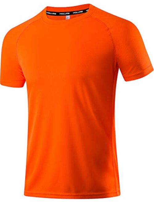 Holure Men's Mesh Quick-Dry Short Sleeve Workout Shirt