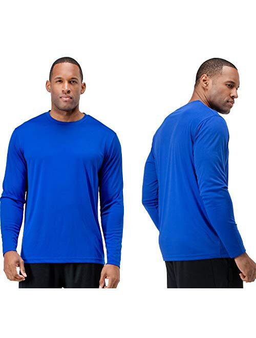 DEVOPS Men's 2 Pack UV Sun Protection Outdoor Long Sleeve T-Shirts