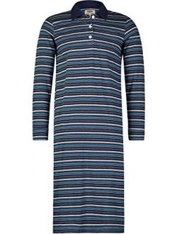 Bill Baileys Sleepwear Men's 100% Cotton Flannel Nightshirt Sleep Shirt