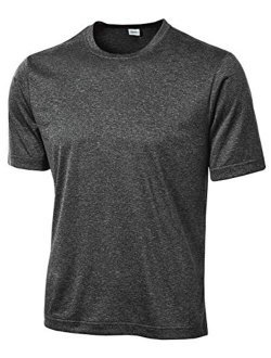 Opna Men's Big and Tall Short Sleeve Moisture Wicking Athletic T-Shirts Regular Sizes & XLT's