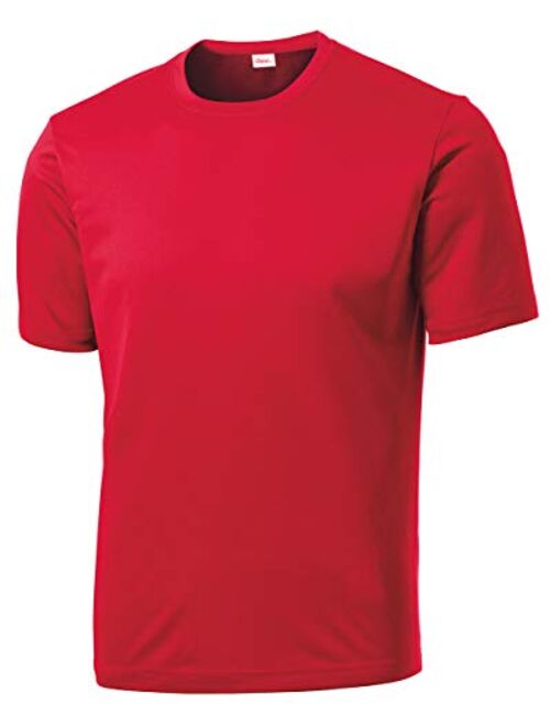 Opna Men's Big and Tall Short Sleeve Moisture Wicking Athletic T-Shirts Regular Sizes & XLT's