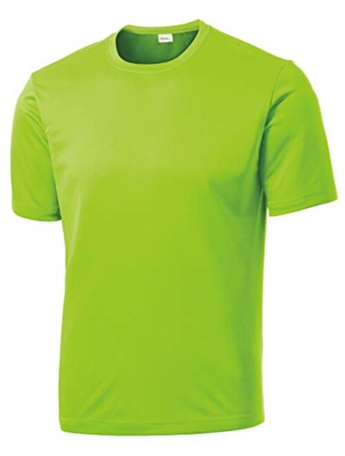 Opna Men's Big and Tall Short Sleeve Moisture Wicking Athletic T-Shirts Regular Sizes & XLT's