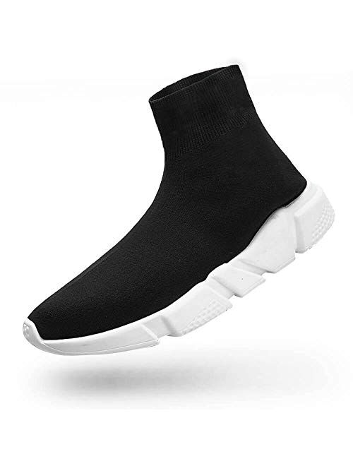 ziitop Women's Fashion Sneakers Walking Shoes, Balenciaga Look Breathable, Casual Athletic Running Shoes Knitted Socks Shoes