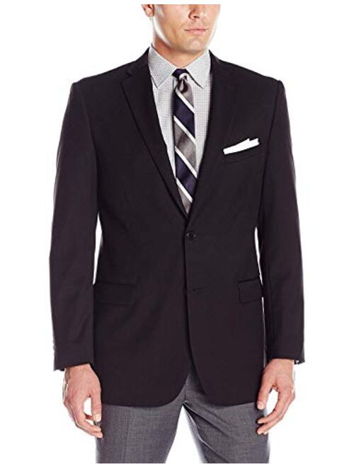 Adolfo Men's Micro Tech Portly Suit Jacket