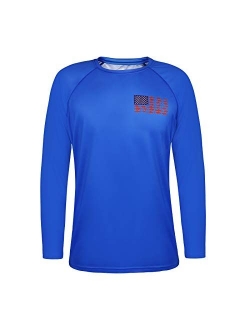 HDE Performance Fishing Shirts for Men - Long Sleeve UPF 50 Sun Protection Quick-Dry Outdoor T-Shirt