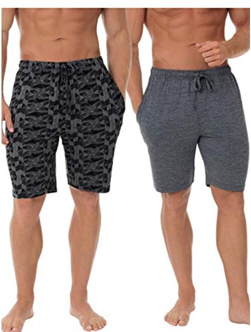 Fruit of the Loom Men's Knit Performance 2 Pack Soft Touch Wicking Sleep Short