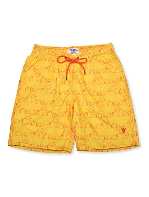 Beach Bros. Mens Swim Trunks Mesh Lining with Elastic Waistband