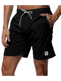 Men's Swim Trunks Quick Dry Slim fit Lightweight Beach Shorts with Pockets