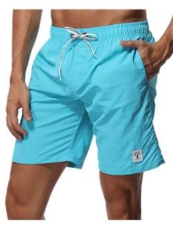 Men's Swim Trunks Quick Dry Slim fit Lightweight Beach Shorts with Pockets