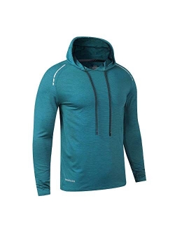 palglg Men's Bodybuilding Tapered Slim Fit Sweatshirts Active Hoodies