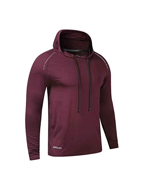 palglg Men's Bodybuilding Tapered Slim Fit Sweatshirts Active Hoodies