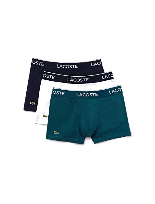 Lacoste Men's Casual Classic 3 Pack Cotton Stretch Trunks