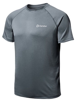 TSLA 1 or 2 Pack Men's Workout Running Shirts, Quick Dry Cool-Dri Short Sleeve Athletic Shirts, Active Sport Gym T-Shirts